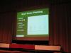 Nathan's other project projected on Stage